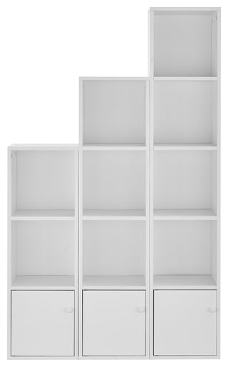 Marcel Cubes Modular Storage Organizer Cubby Cabinet Shelf, Set of 3, White
