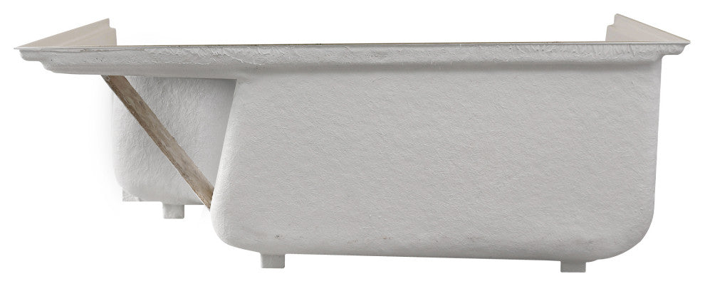 Aquatique 60"x32" Shower Base With Left Hand Drain, Biscuit
