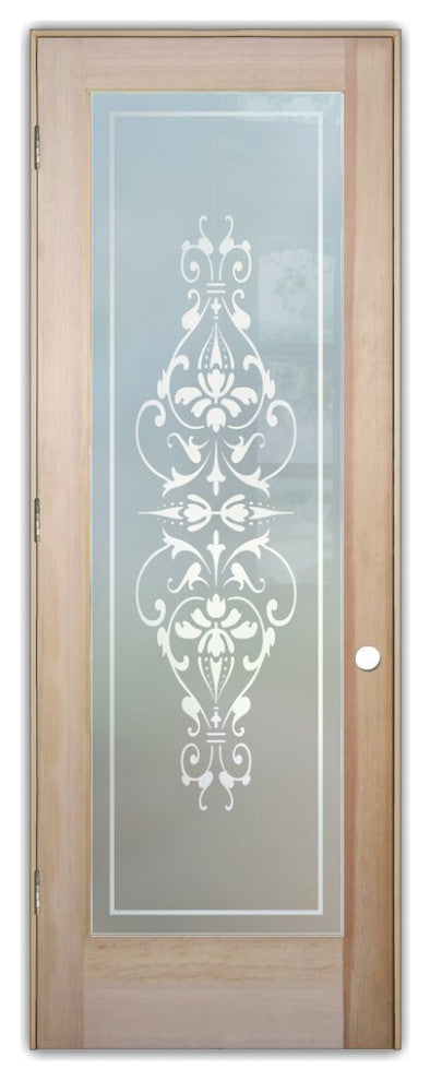 Interior Prehung Door or Interior Slab Door - Bordeaux - Douglas Fir (stain...