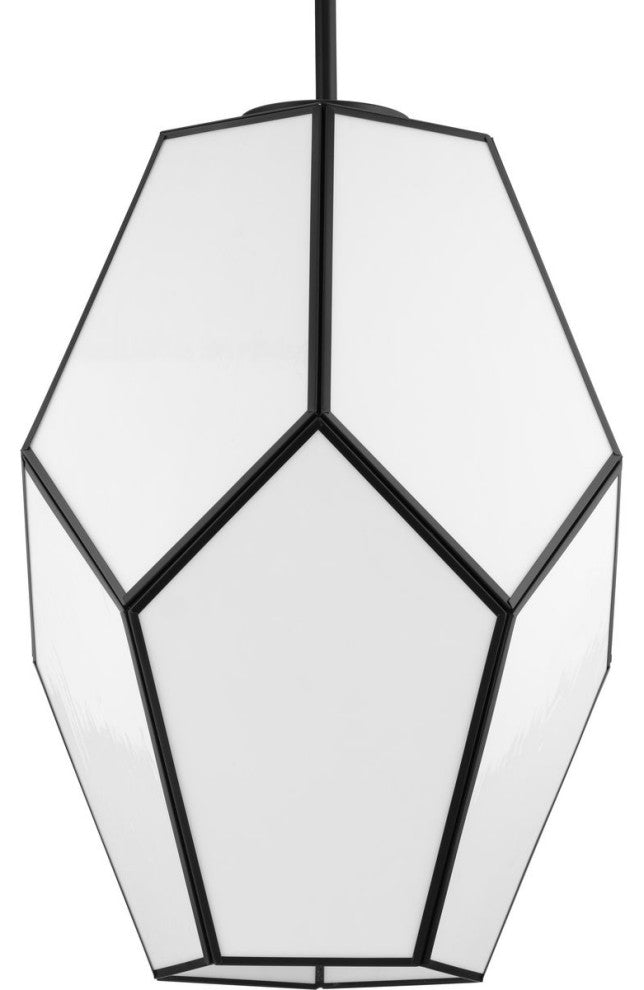 Latham Collection 1-Light Contemporary Pendant, Matte Black