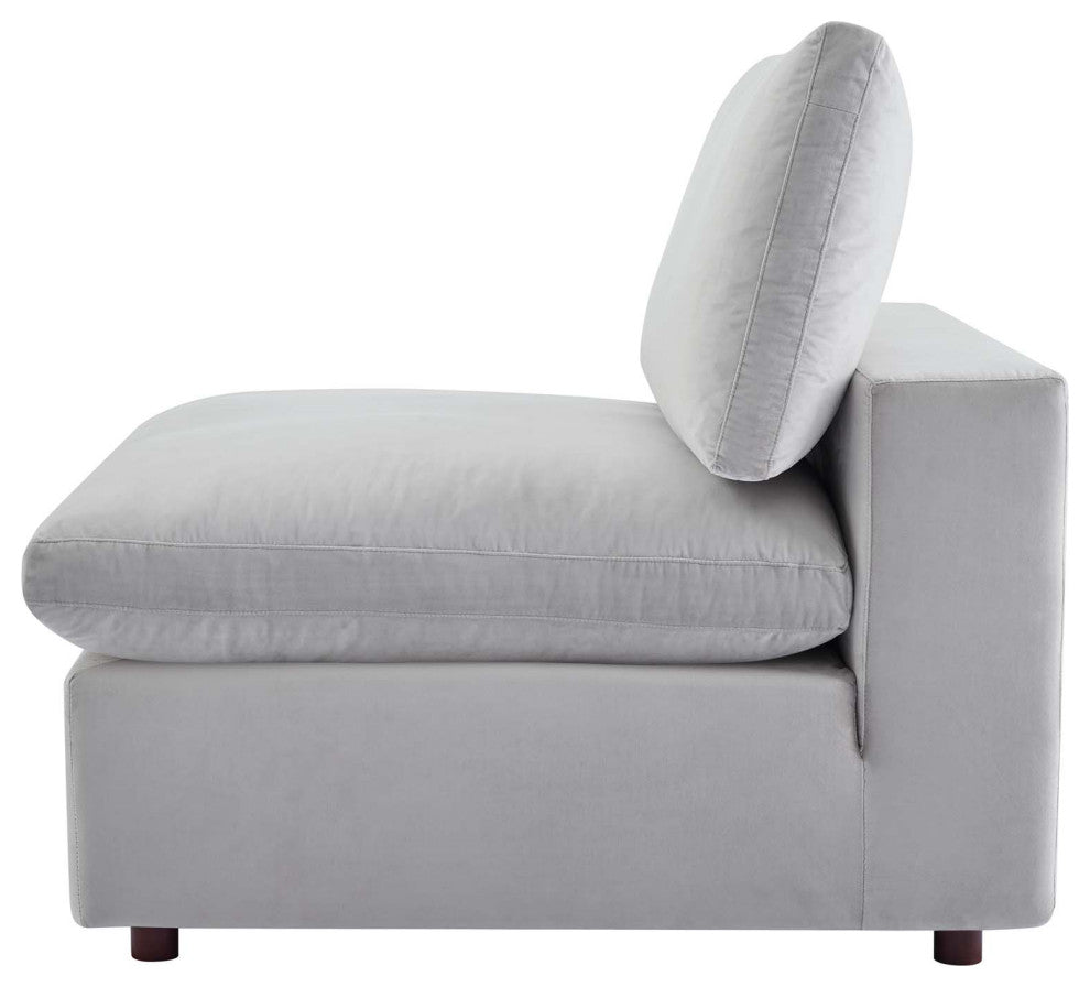 Sofa, Velvet, Gray, Modern, Living Lounge Room Hotel Lobby Hospitality