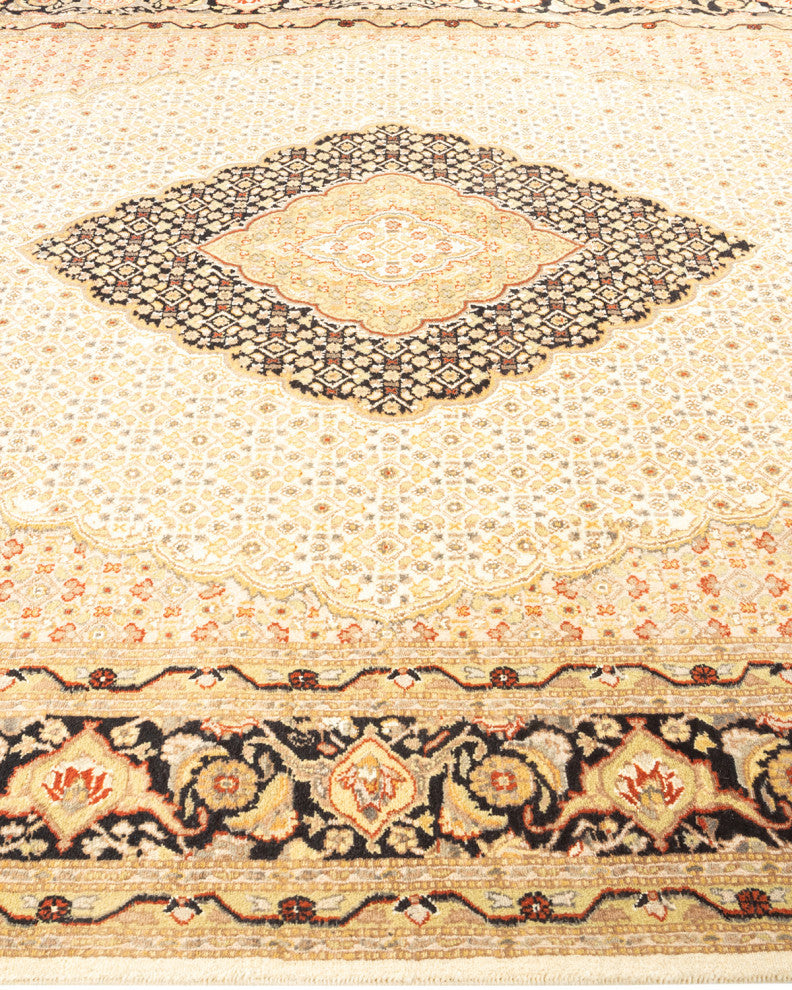 Mogul, One-of-a-Kind Hand-Knotted Area Rug Ivory, 6'8"x9'10"