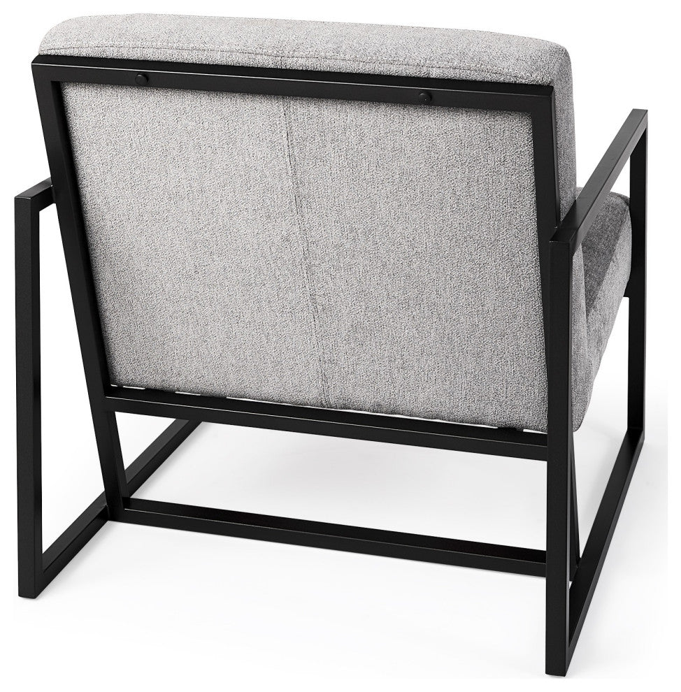 Geo Modern Gray and Black Accent or Side Chair