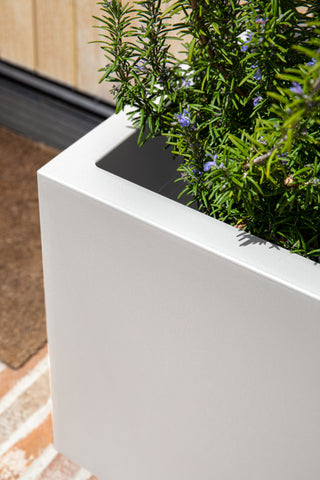 Veradek Block Series Cube Planter, White, Medium