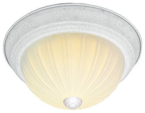 Nuvo 2-Light Incandescent Close-to-Ceiling Light Fixture, Textured White