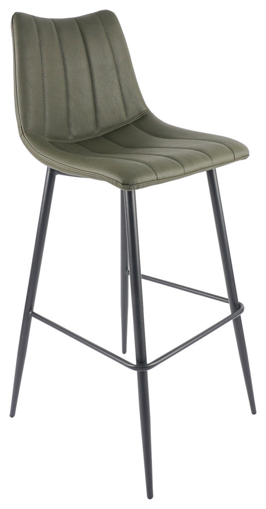 Alibi Barstool Dark Green-Set of Two