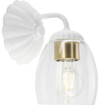 Quillan Collection Transitional Bath and Vanity Light, White Plaster