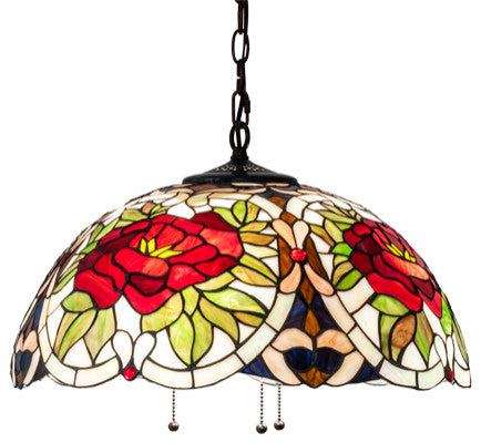Meyda Lighting 232774 20" Wide Renaissance Rose Pendant