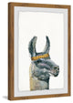 "Llama Bandana" Framed Painting Print, 20"x30"