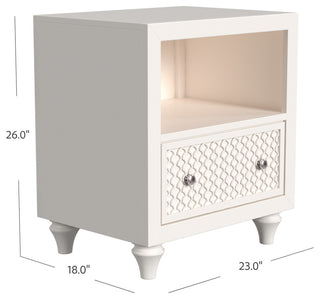 Amanda One Drawer Nightstand