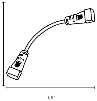 ACCESS LIGHTING 793CON-WHT 9" Flexible Cord