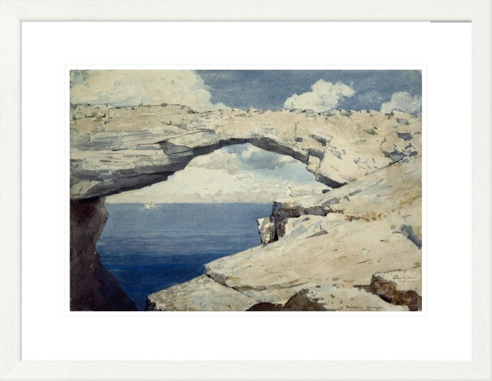 "Glass Windows, Bahamas, ca. 1885" Framed Digital Print by Winslow Homer, 31x24"
