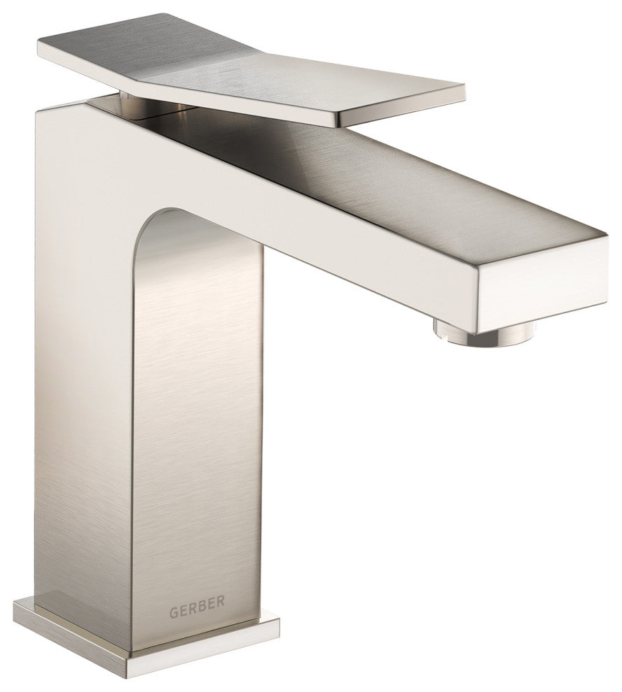 Avian Single Handle Lavatory Faucet w/ Metal Touch Down Drain Chrome, Brushed Nickel