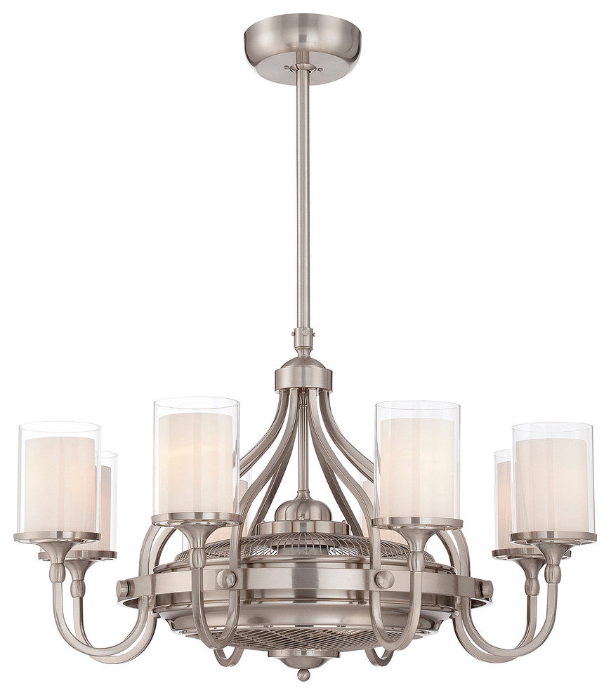 Savoy 36-329-FD-SN, Etesian 8 Light Fan D'lier