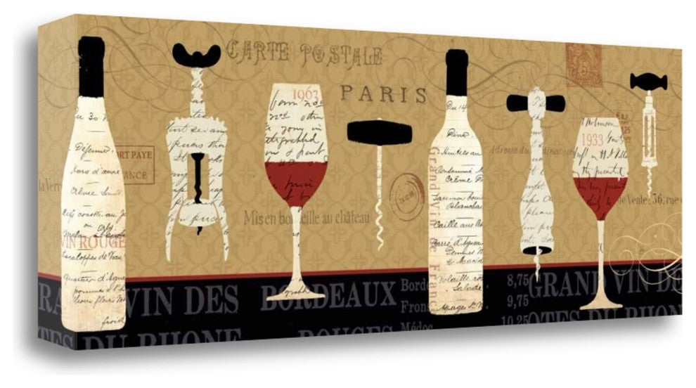 "Evening In Paris" By Daphne Brissonnet, Giclee Print on Gallery Wrap Canvas