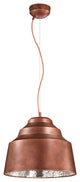 Naples Metal Pendant, Copper With Cracked Glass