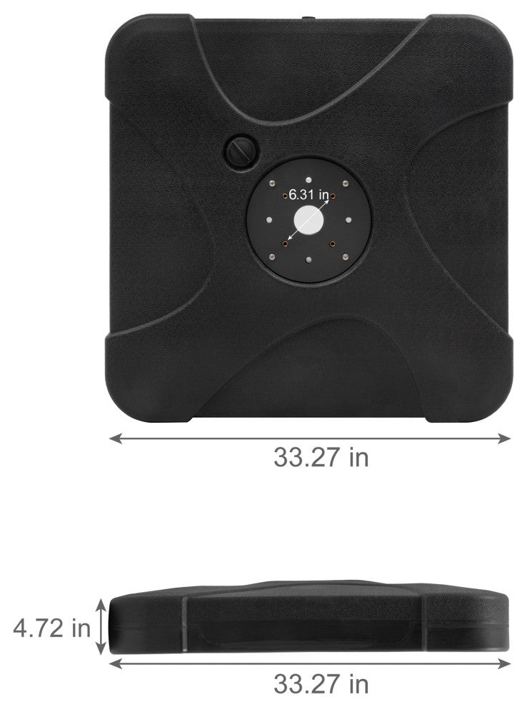 150 lbs Patio Outdoor Umbrella Base, Black