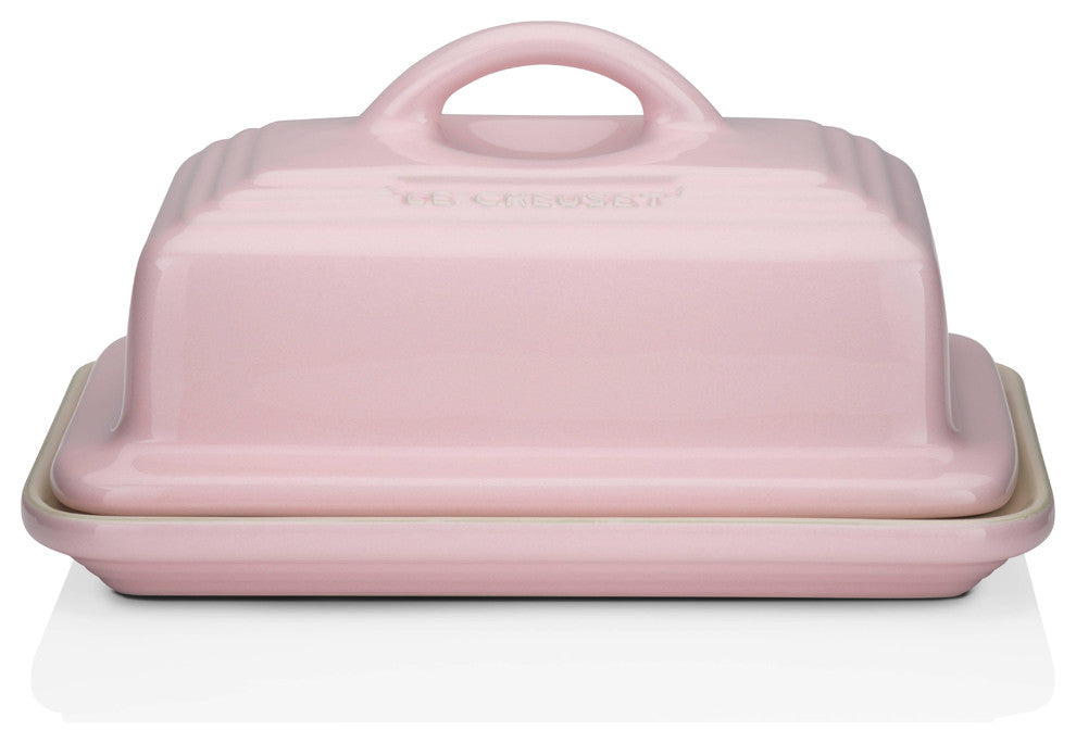 Le Creuset Stoneware Butter Dish, Chiffon Pink