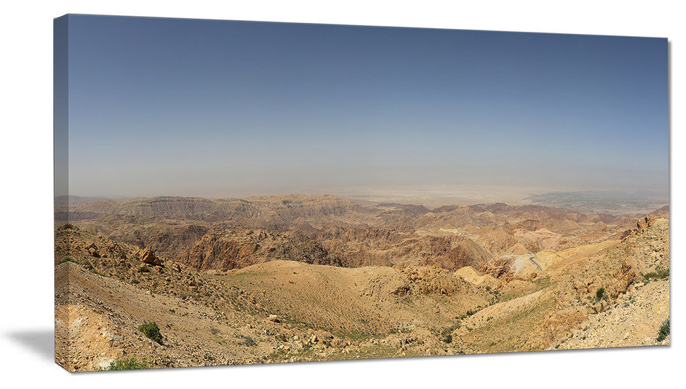 Panorama Desert Hills Jordan, Landscape Canvas Art Print, 40x20