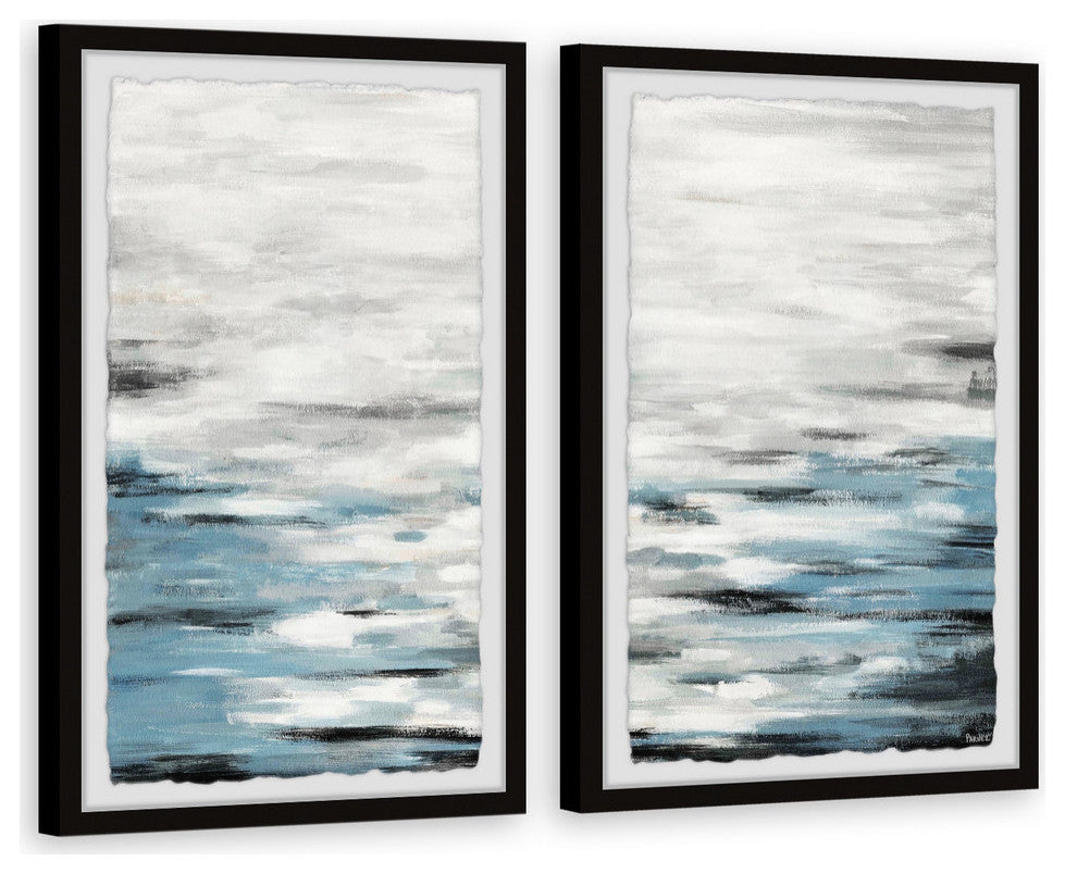 Reflective Sea Diptych, 48"x36"