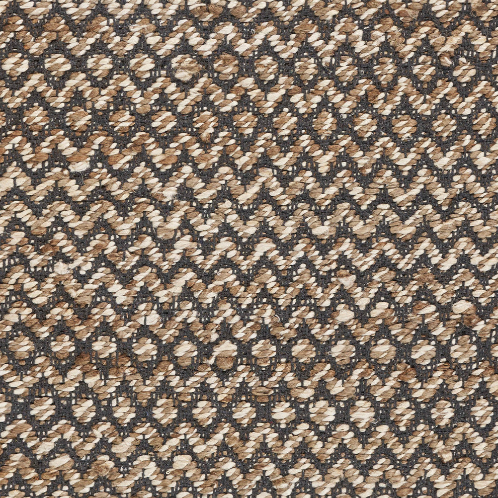 Reversible Deep Gray Chevron Runner