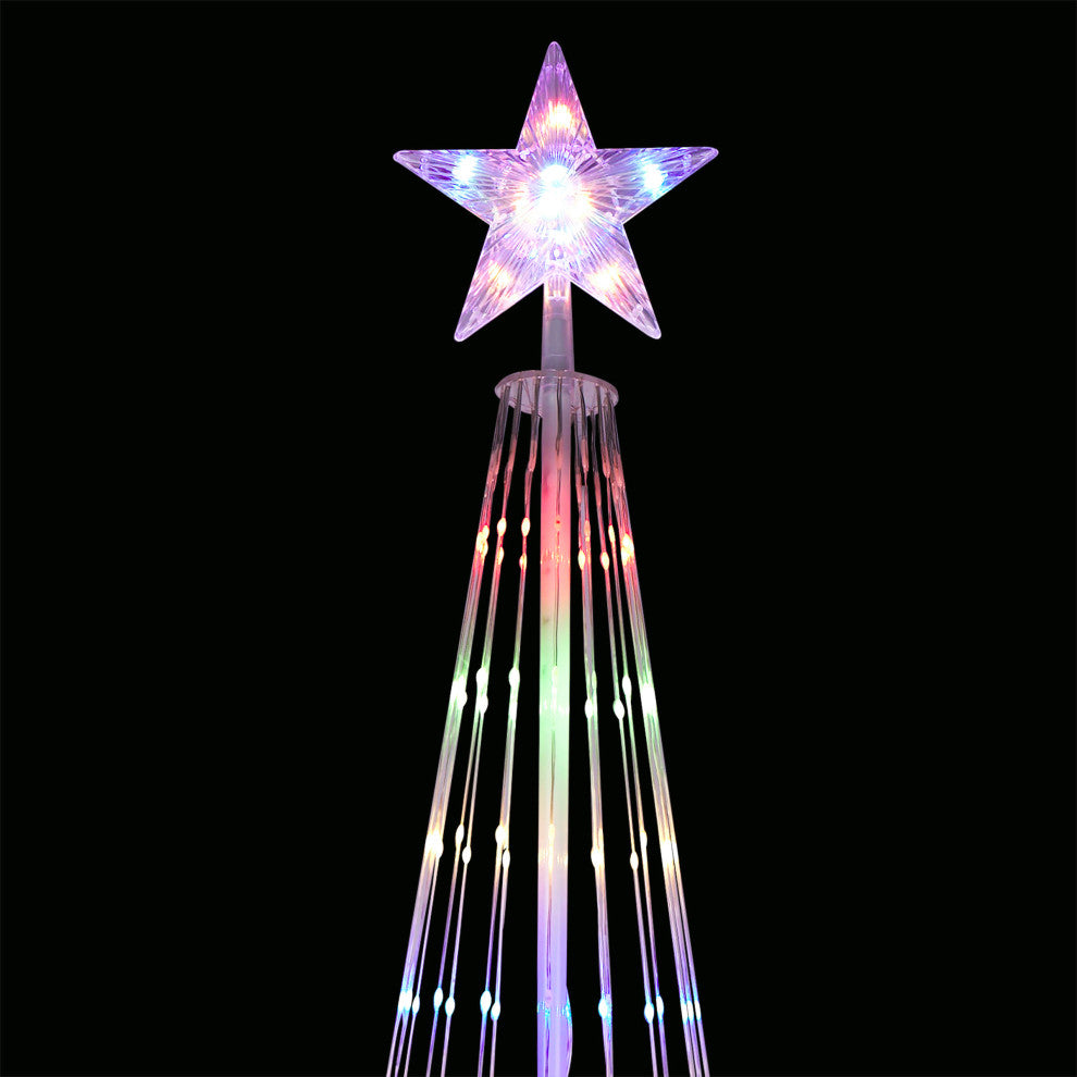 Large Tower Christmas Tree with Multi-Functional LED Lights