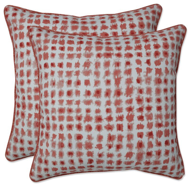 Alauda Coral Isle 18.5-inch Throw Pillow, Set of 2