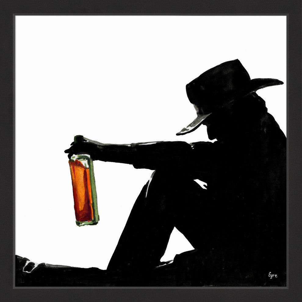 "Butch Cassidy" Framed Painting Print, 24"x24"