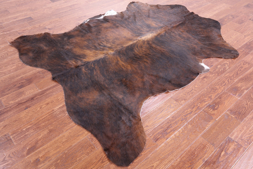 Organic Natural Hair-On Cowhide Area Rug 7' 6" X 6' 4" C1982