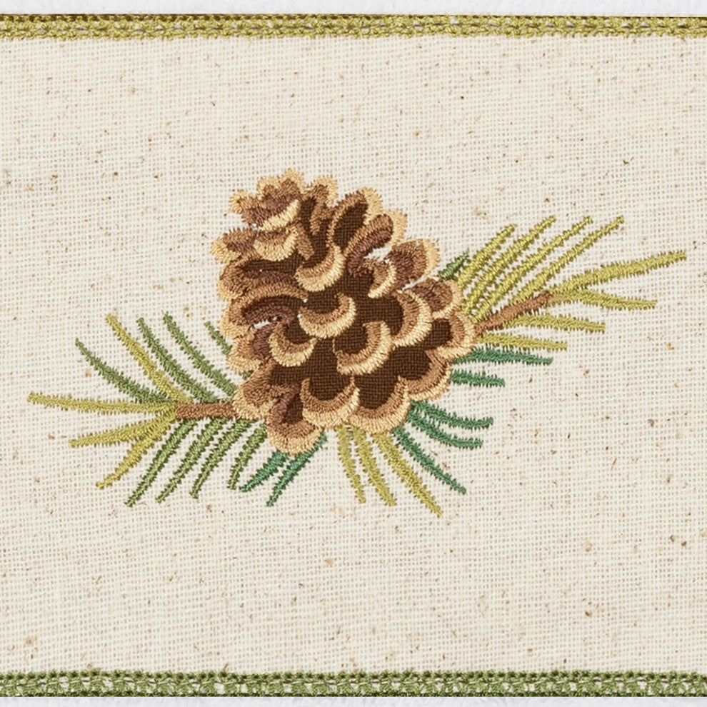 Linum Home Textiles Turkish Cotton Pierre Embellished Hand Towel, White