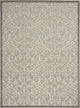 8 x 11 Natural and Gray Indoor Outdoor Area Rug