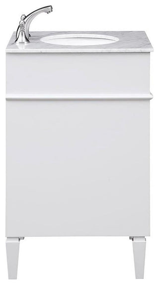 Elegant Decor Park Ave 24" Wood Single Bathroom Vanity in White