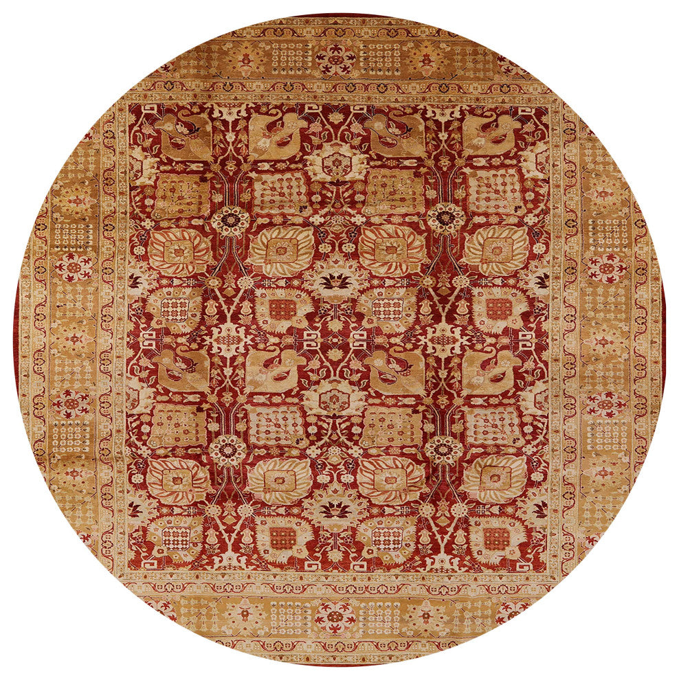 Ahgly Company Indoor Round Mid-Century Modern Area Rugs, 7' Round