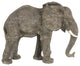 Benzara BM284979 Don 13" Walking Elephant Figurine, Realistic Polyresin, Gray