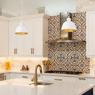 Golden Lighting 0316-M1L Holmes 9"W Mini Pendant - Modern Brushed Gold