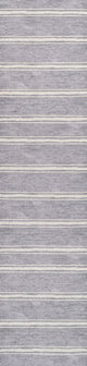 Bande Distressed Ticking Stripe Machine-Washable Area Rug, 2 X 8