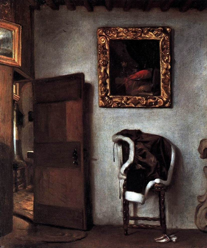 Hendrick Van der Burch Dutch Interior, 20"x25" Wall Decal