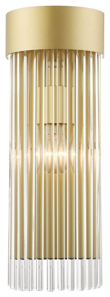 Livex Norwich 1 Light 16" Tall Wall Sconce, Soft Gold
