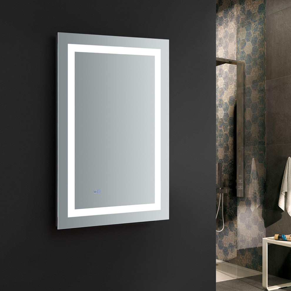Santo 24"x36" Bathroom Mirror With LED Lighting and Defogger