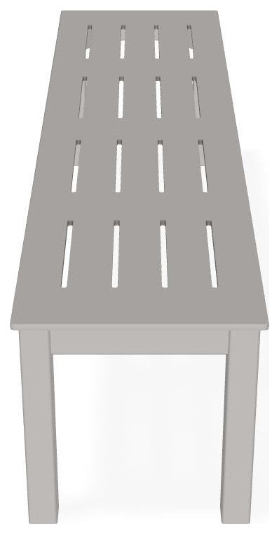 Bazza Outdoor Bench, Warm Gray
