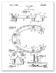Vintage Horseshoe Patent 18"x24" Print on Canvas