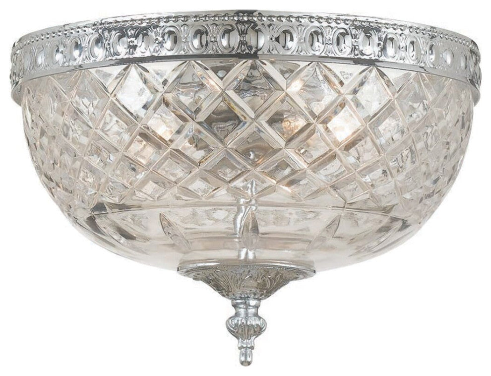 Crystorama Richmond 24% Lead Crystal Flush Mount