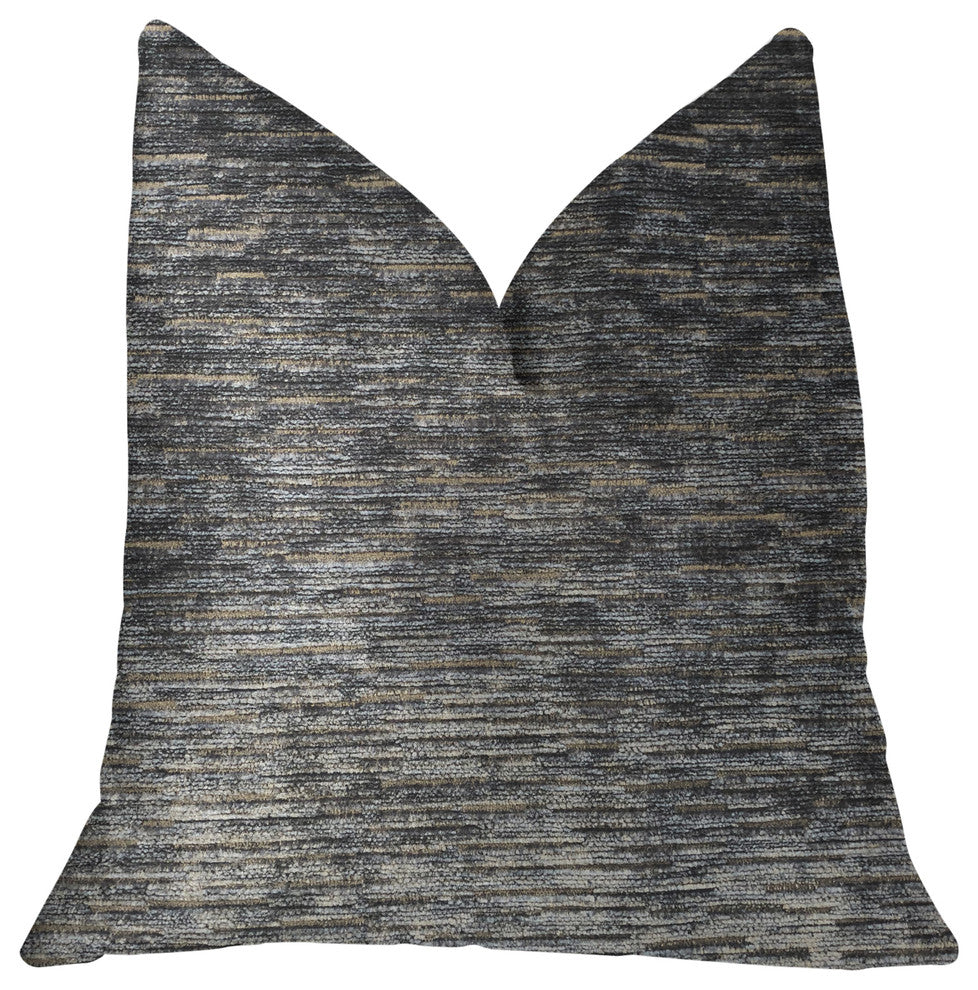 Lavish Touch Blue Luxury Throw Pillow, 20"x26" Standard