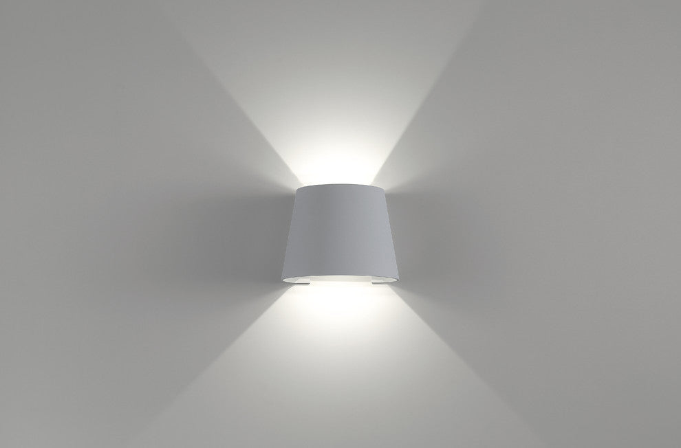 Cone, Marine Grade Outdoor Sconce, Color Tuning LED, Satin