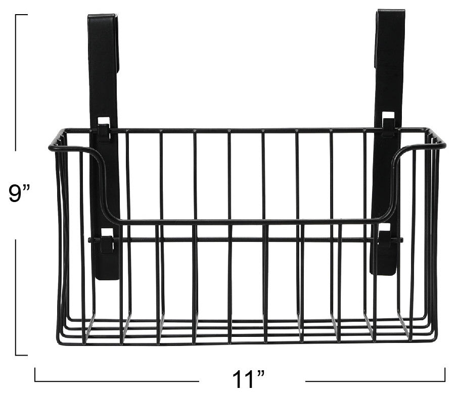 Over the Door Cut Out Metal Basket