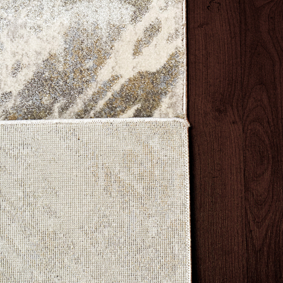 Castilla Cream And Gray Area Rug, 9X12.10