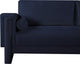 Madeline Chenille Fabric Upholstered Chair, Navy, Sofa