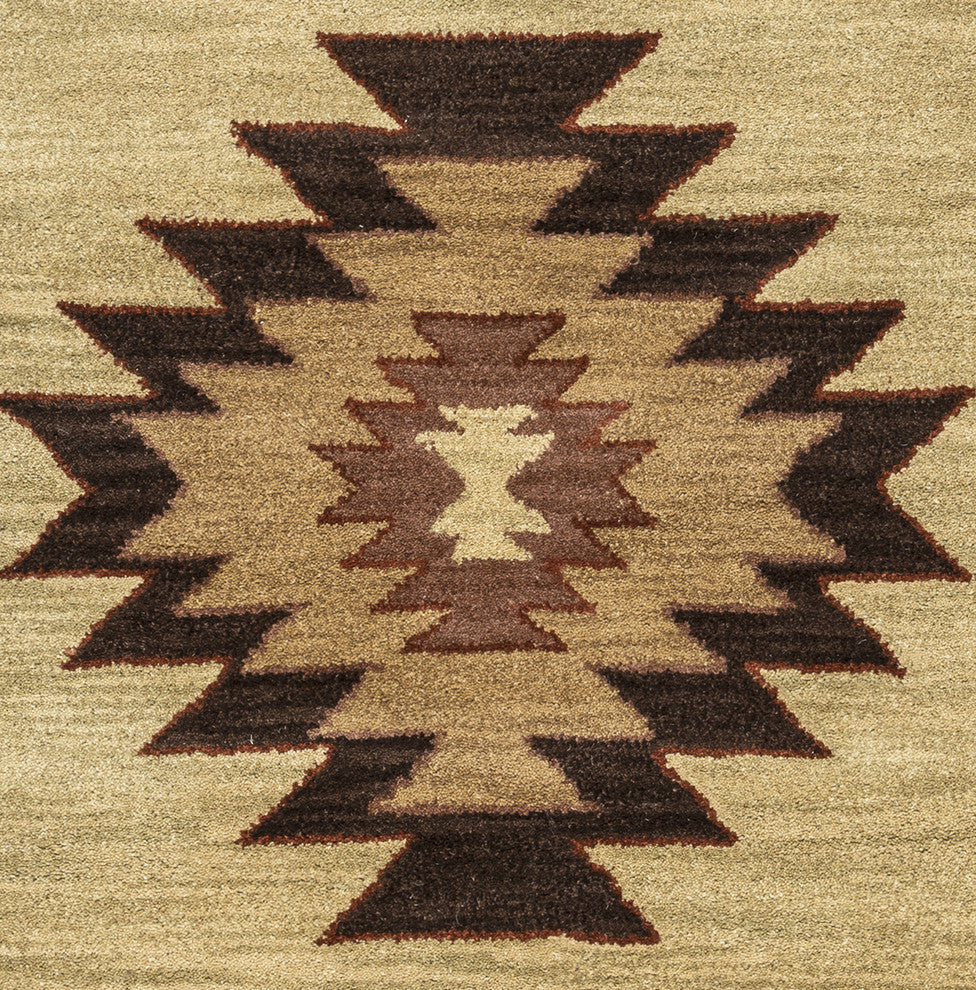 Rizzy Home Southwest SU2007 Khaki Southwest/Tribal Area Rug, 10' Round