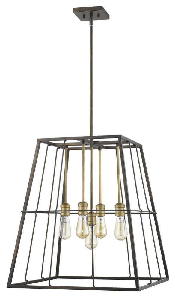 Charley 5-Light Oil-Rubbed Bronze Pendant
