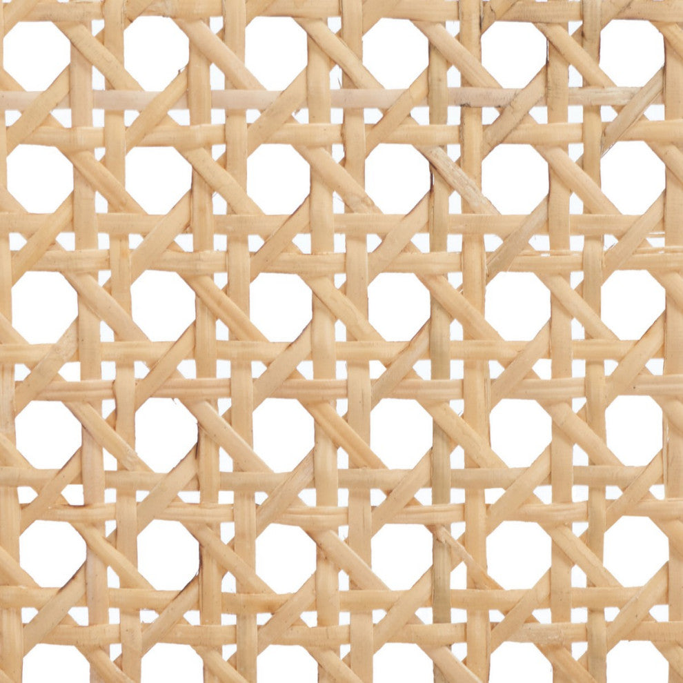 Safavieh Seika Rattan Counter Stool, Black/Natural